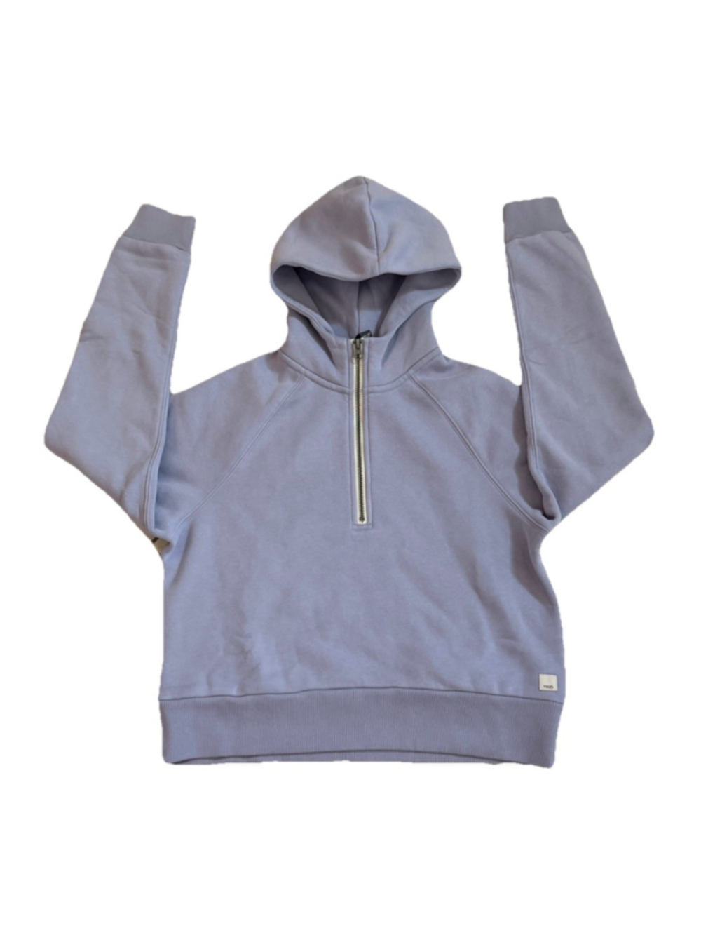 VUORI RESTORE HALF ZIP HOODIE LAVENDER MIST COLOR SIZE XS